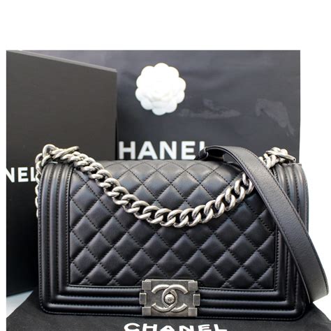 black chanel bag boy|The Ultimate Guide to the Chanel Boy Bag .